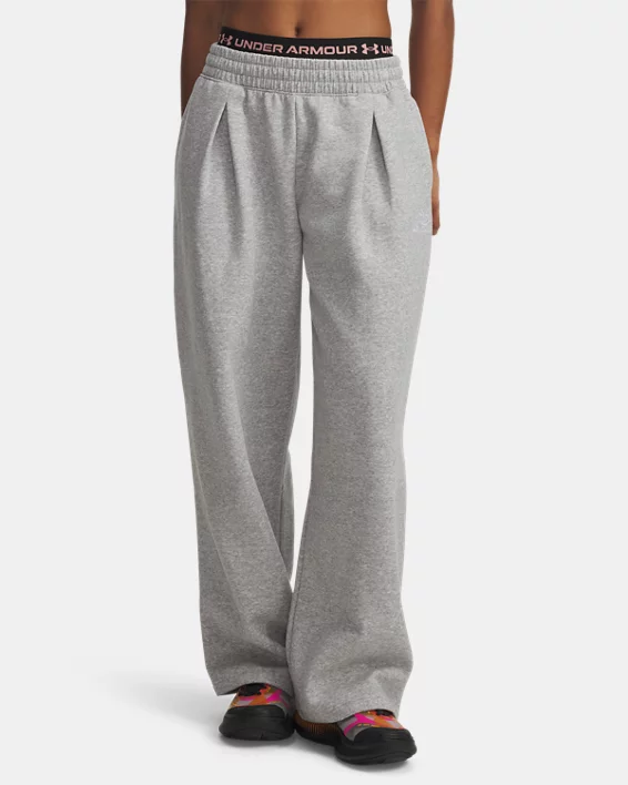 UA Rival Fleece Script Womens Pants