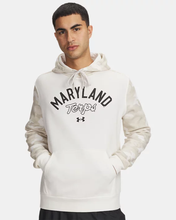 UA Rival Fleece Collegiate Blocked Mens Hoodie